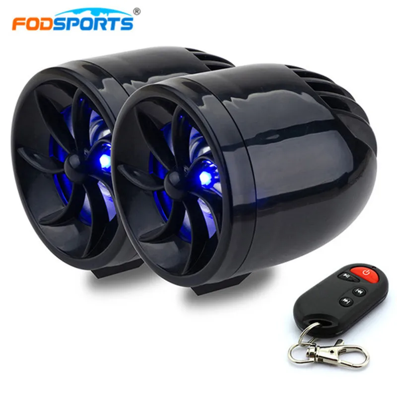 

Fodsports Motorcycle MP3 Player Music Audio MT483 Moto Speaker Anti-theft Protection Support FM USB SD AUX With Voice Prompts