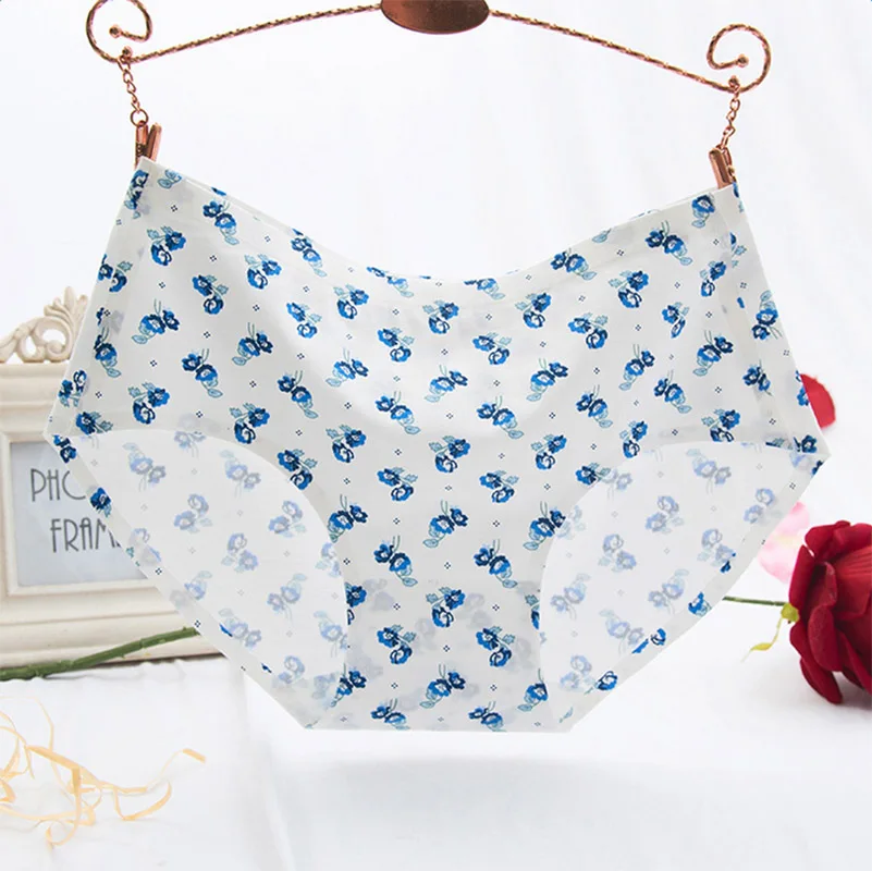 Buy Women's Cotton Panties Cute Print Flower Underwear