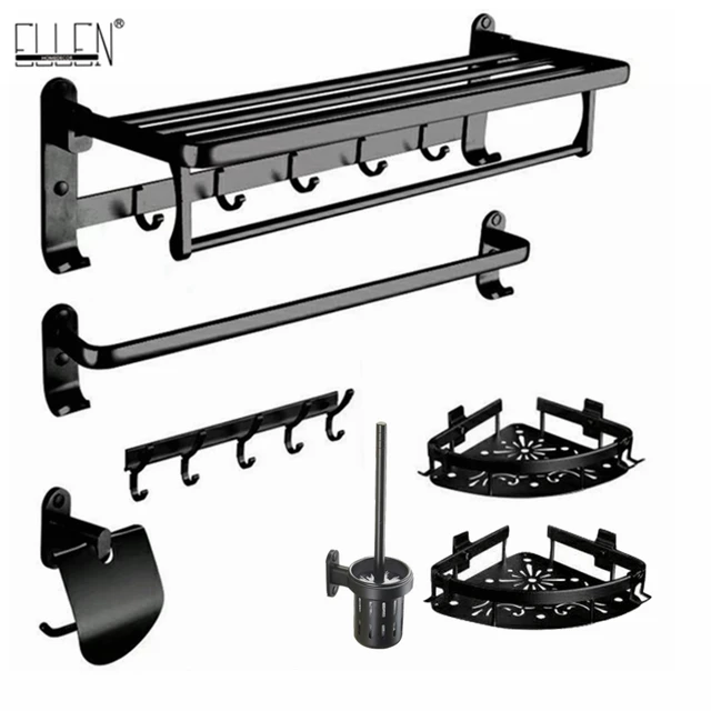 Aliexpress Com Buy Black Bath Accessories Set Bath Hardware Set