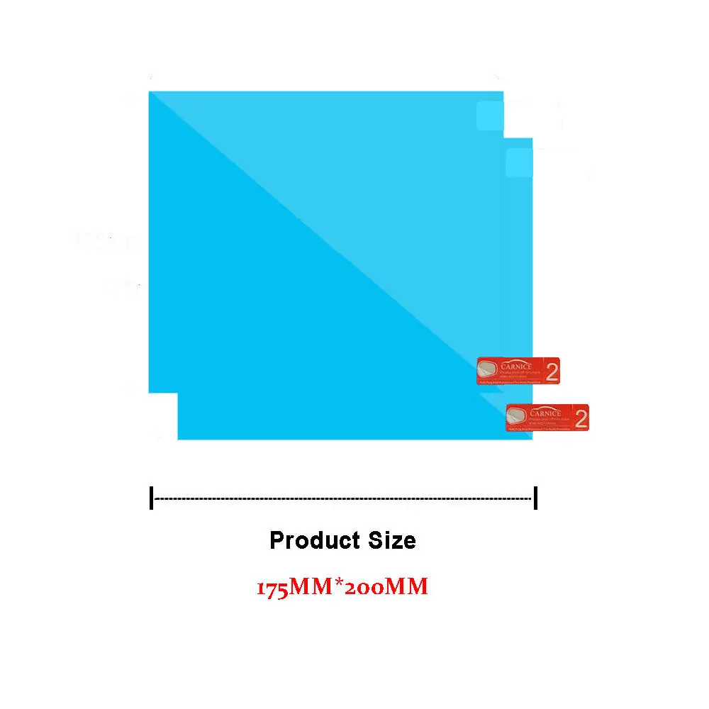 2 шт./компл. автомобиля анти водяного тумана Анти-туман непромокаемые окна защитная пленка 175*200 мм