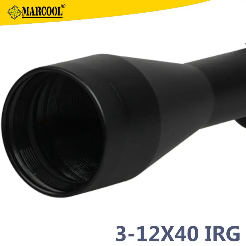 HY1092 MARCOOL 3-12X40 IRG Riflscope with Plex red dot -B