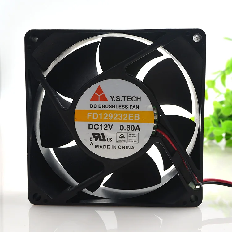 Новый оригинальный 9232 12V 0.8A 9CM FD129232EB большой объем воздуха 2 линии охлаждающий