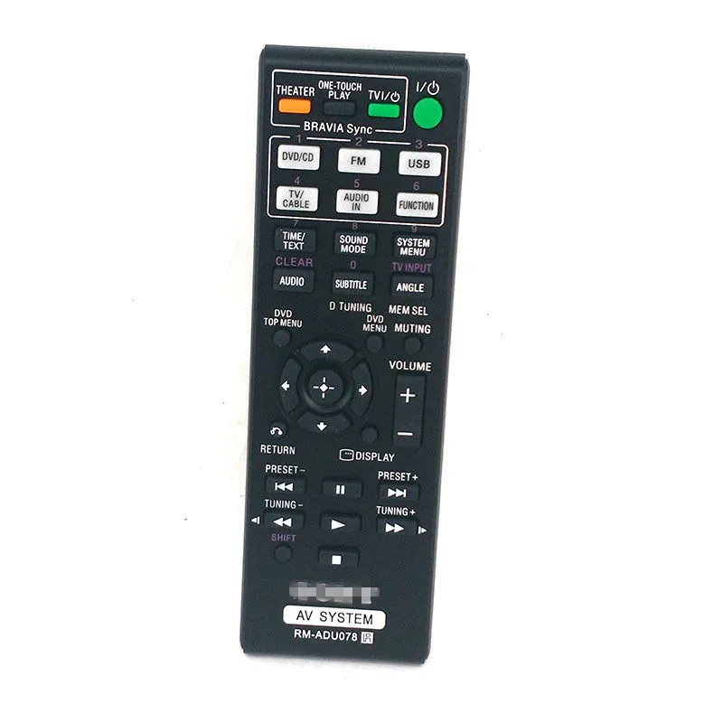 

New RM-ADU078 Replace The RM-ADU079 For Sony DAV-DZ740 DAV-TZ210 DAV-TZ230