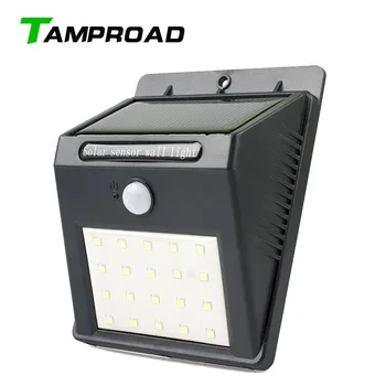 

TAMPROAD 20 LED Solar Motion Sensor Light Wall Lamp Outdoor Lighting Waterproof Detector for Patio Garden Yard Deck Lawn Porch