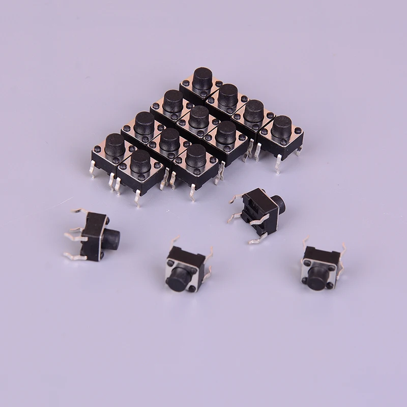 50 шт./лот 4 контакта SMD SMT мгновенный тактильный переключатель микропереключатель