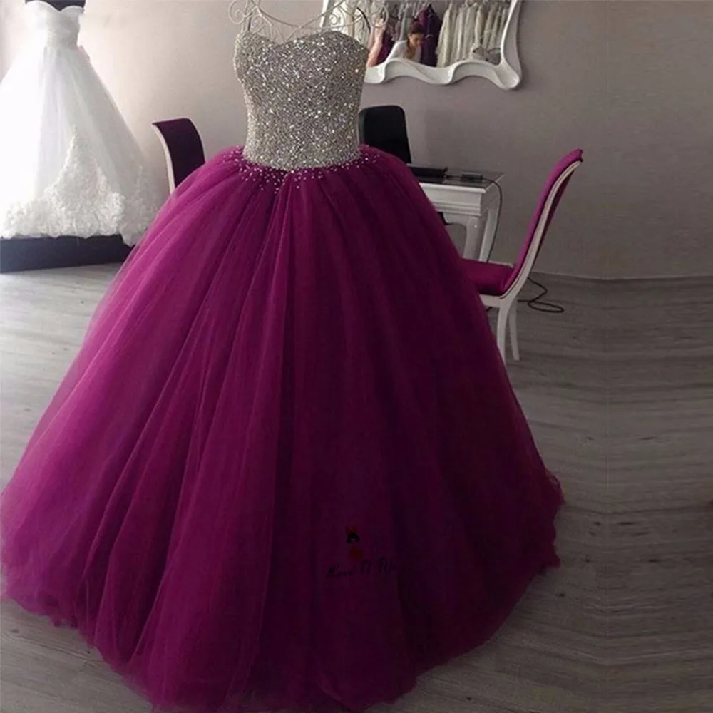 purple and silver dress