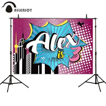 

Allenjoy background photo birthday graffiti building dotty dots celebration photography photophone photocall customize backdrop