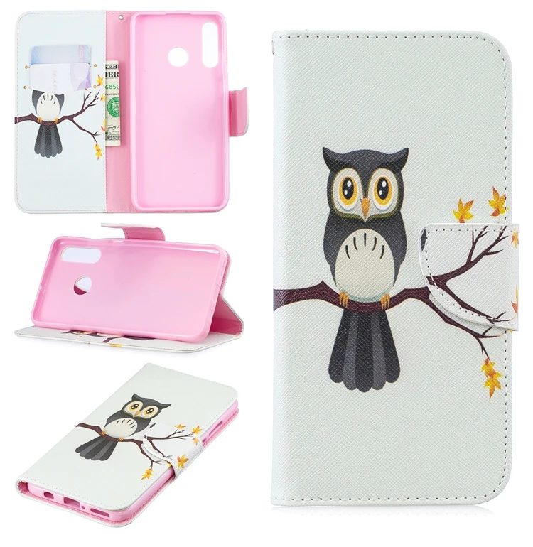 Чехол для телефона Etui для Coque huawei P30 Lite чехол Роскошный Сова кожаный чехол-бумажник с откидной крышкой для Huwawei P30 Lite P30Lite Capinha huawei