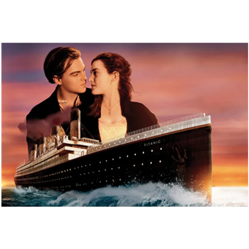

Cartoon 5D Diy Diamond Painting Boat Jack and rose Cross Stitch titanic Needlework Diamond Embroidery Full Decorative Christmas