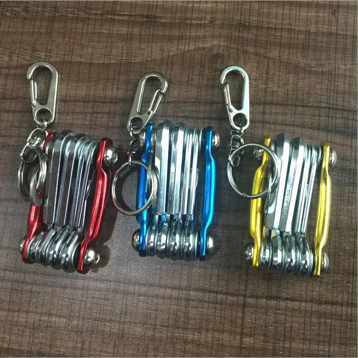 cheap 8 in 1 multi function tool bike portable combination repair tools bicycle repair cross