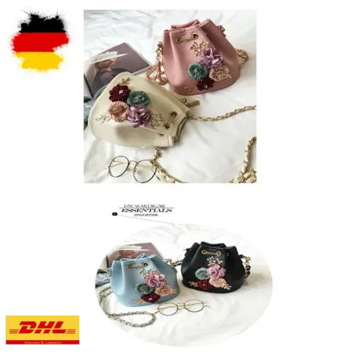 

Handtasche Abendtasche metallisch PU Schultertasche Beuteltasche mit Kette