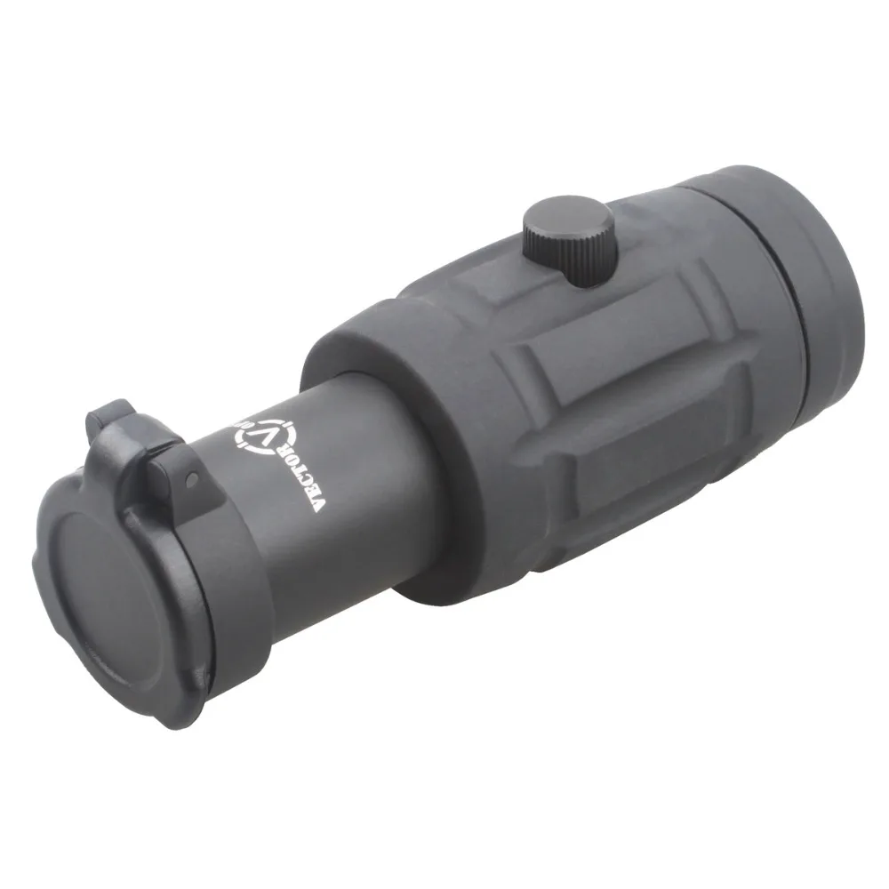 Tactical Adjustable Red Dot Sight 5x Magnifier Rifle Scope Collimator Optial Riflescope
