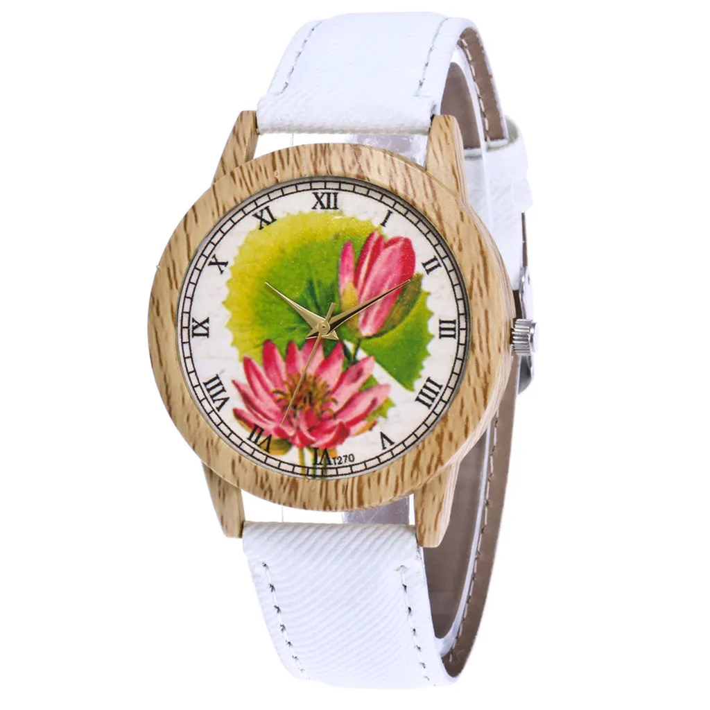 

Women's Fashion Casual Leather Strap Analog Quartz Round Wrist Watch Relogio Feminino Saat Reloj Mujer Gift 2019