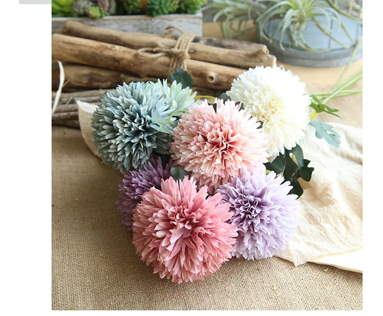 artificial flowers ball pompom  (8)