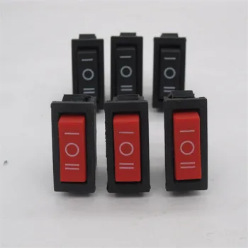 

10pcs red black Rocker Switch with 3 Pin ,NO/OFF/NO,16A 250VAC 20A 125VAC,KCD3-102
