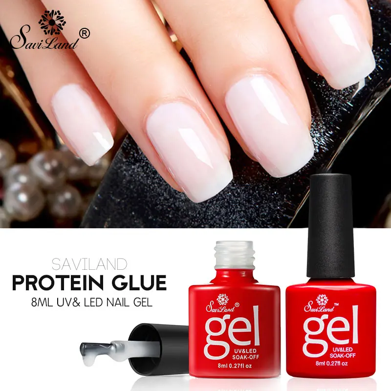 Saviland White Opal Jelly Gel Varnish Christmas Gift Milky Color Gel
