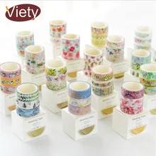 Купить онлайн 3 шт./кор. 1.5 см * 5 м свежий цветочный узор васи ленты DIY украшения Скрапбукинг планировщик изоляционная лента клей Kawaii Канцелярские