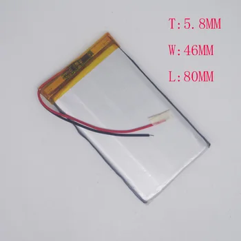 

3.7V Polymer battery 605080/584680 for tablet mobile power 2800mah