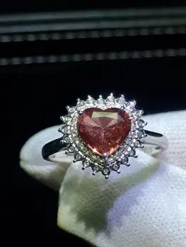 

Sapphire Ring 1.16ct Real Pure 18 K Natural Pink Sapphire Padparadscha Gemstones 18 k Gold Diamonds Stone Female Ring