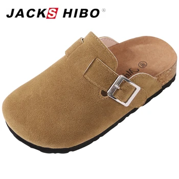 

JACKSHIBO Summer Kid Slipper Breathable Sandals Flip Flop New Style Kids Slip-on Children Close Toe Shoes Children Slides Flats