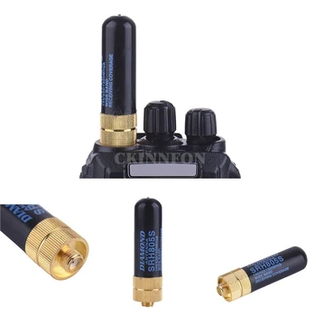

500Pcs/Lot SRH805S Dual Band UHF VHF Female Antenna for BAOFENG Kenwood Two Way Radio