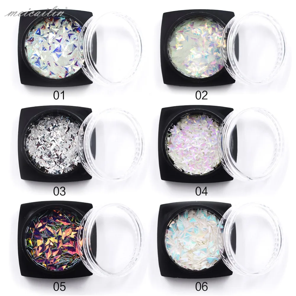 Unicorn Chameleon AB Color Nail Sequins  (5)