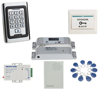 

Weather proof 125KHZ RFID Reader & metal Keypad door lock kit