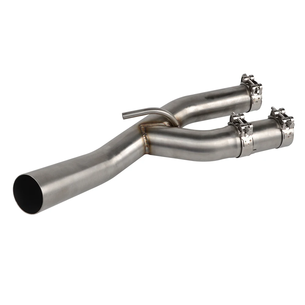 US $92.79 Motorcycle Stainless Steel Mid Pipe Decat Tubo Eliminator Race Exhaust For BMW S1000RR S 1000 RR 2015 2016