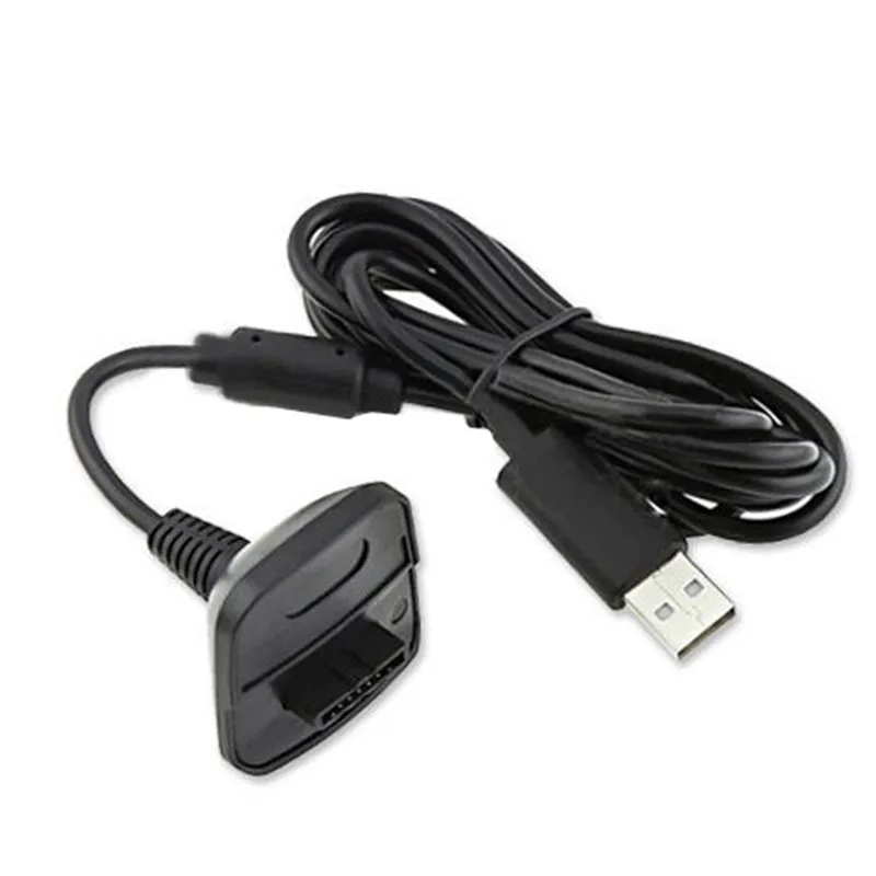Black USB Charge Charger Quick Charging Cable Cord Lead Kit For Microsoft For Xbox 360 Wireless Controller Console Battery