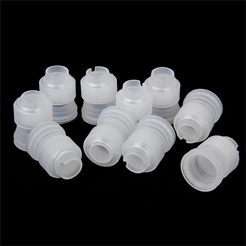 

1/10 pcs Plastic Icing piping bag converter adapter cream nozzle pipeline coupler cake decorating tool