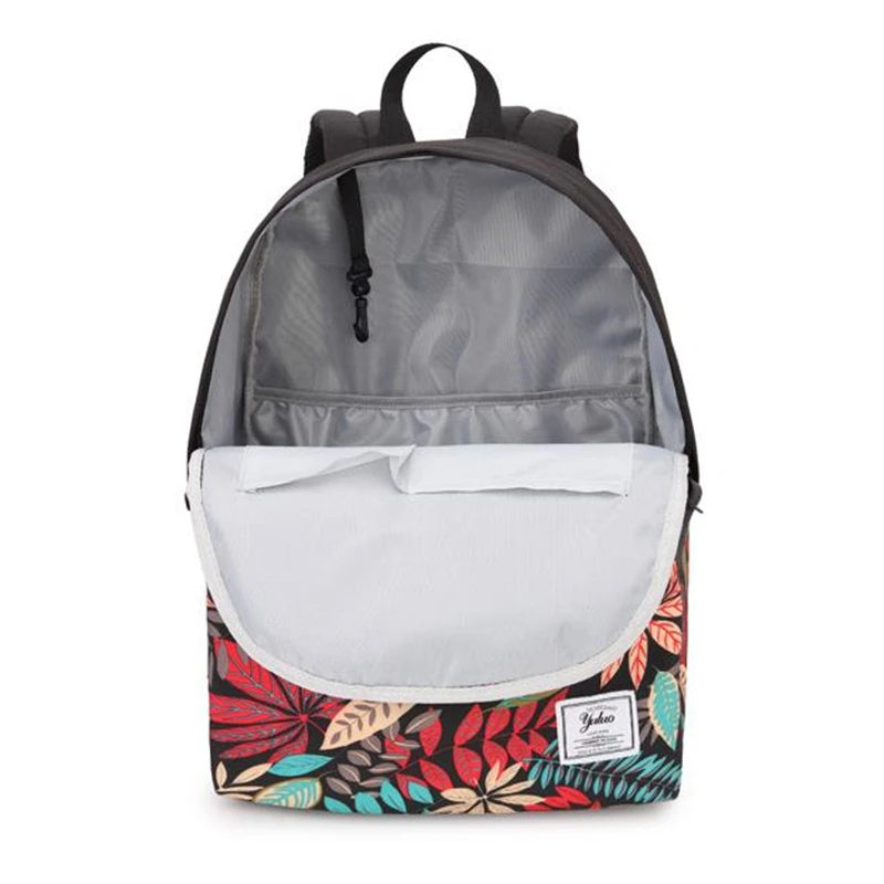 Холщовая Сумка для ноутбука 15 6 дюйма с цветочным рисунком рюкзак Mochila Feminina