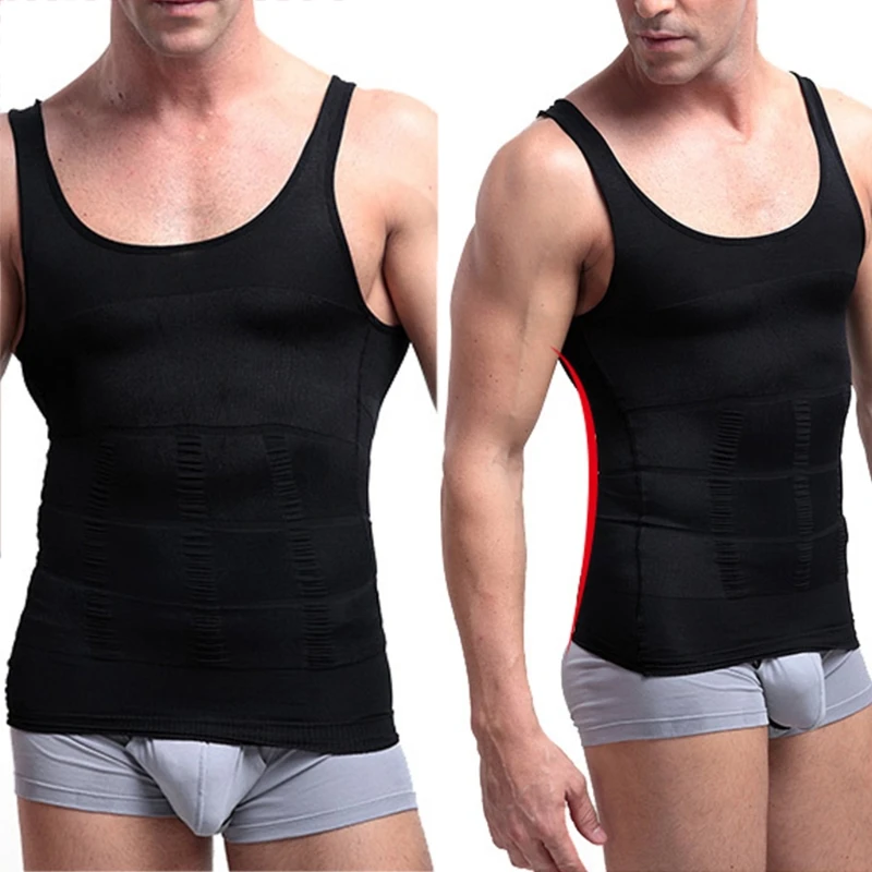 Для мужчин пояс для похудения формирователь нейлон с Cincher живота Формирователь тела жилет майка