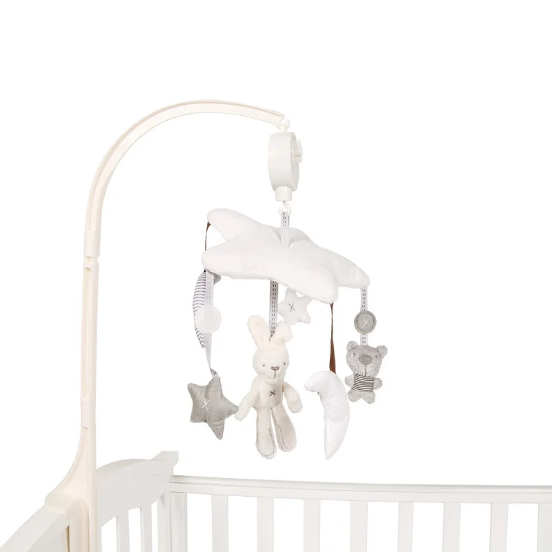Baby Crib Musical Mobile Cot Bell Music Box With Holder Arm Baby