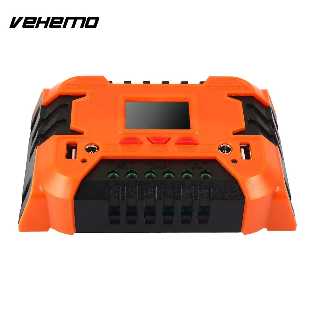 VEHEMO 10A 20A 12/24 V PWM регулятором солнечного заряда Управление; Управление зарядное устройство на солнечной батарее прочный Панели солнечные батарея регулятора Мощность