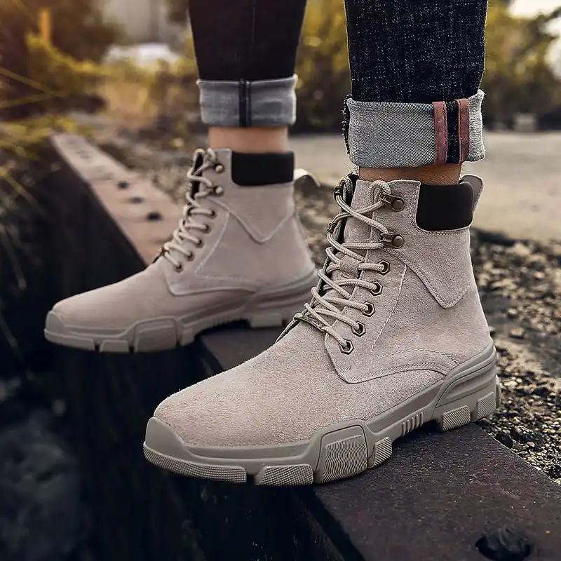 comfortable lace up work boots