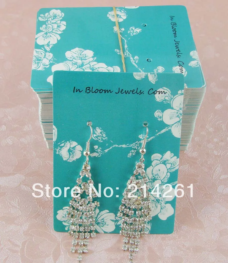 Wholesale Full Printting Fashion Jewelry display cards Customized Logo