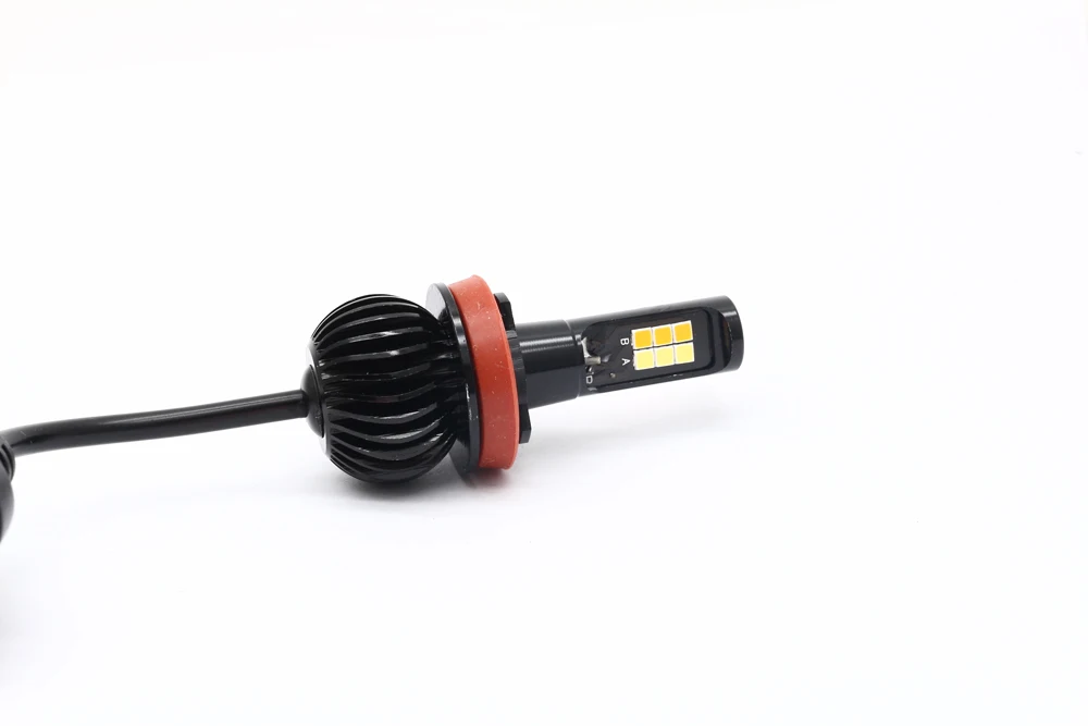 Dual Color Change Headlight H7 H4 LED Fog Light Bulb 6000k White 3000K Yellow H1 H3 H8 H11 9005 9006 880 12V 20W LED Headlights (19)