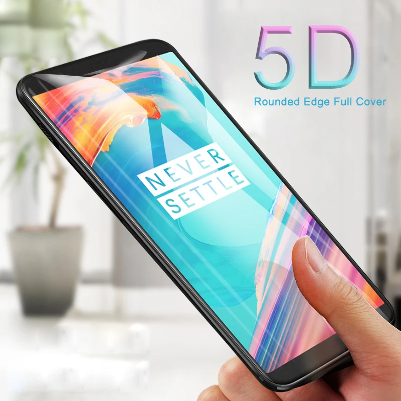 9 H 5D полное покрытие для oneplus one plus 5 т Настоящее Закаленное стекло oneplus-5 Экран