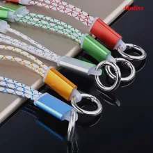 Antirr быстро 2in1 Micro USB 8pin металлический usb-кабель с брелком для зарядки передачи и синхронизации данных Зарядное устройство кабель для iPhone 5 5S 6 6s 7 plus Andirod samsung A40