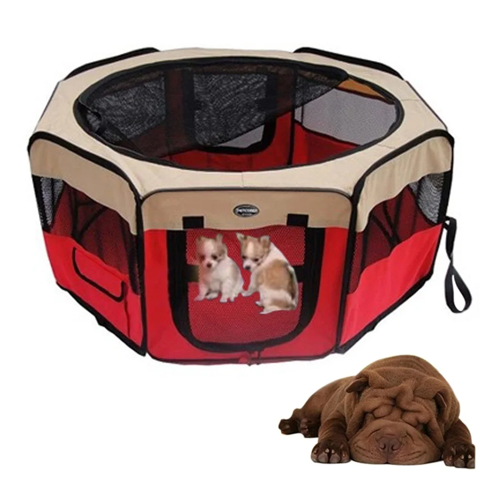

Foldable Pet House Tent Extra large Space Waterproof Exercise House Kennel Tent Bed for Pet Puppy Dogs Cats