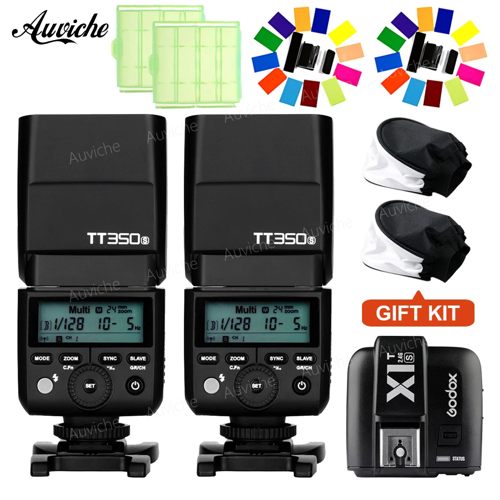 

Godox TT350S TTL HSS Flash Speedlite 1/8000s GN36 with X1T-S Wireless Trigger Transmitter for SONY camera
