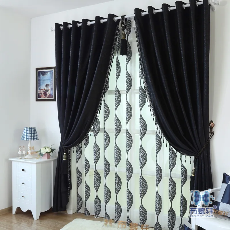 Buy Full Blackout Curtains Drapes For Bedroom Black