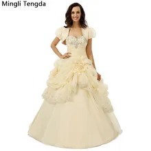 Бальные платья ярких цветов с вышивкой из бисера, Vestidos De 15 Anos, с цветочным принтом, 16 бальных платьев с курткой Mingli Tengda