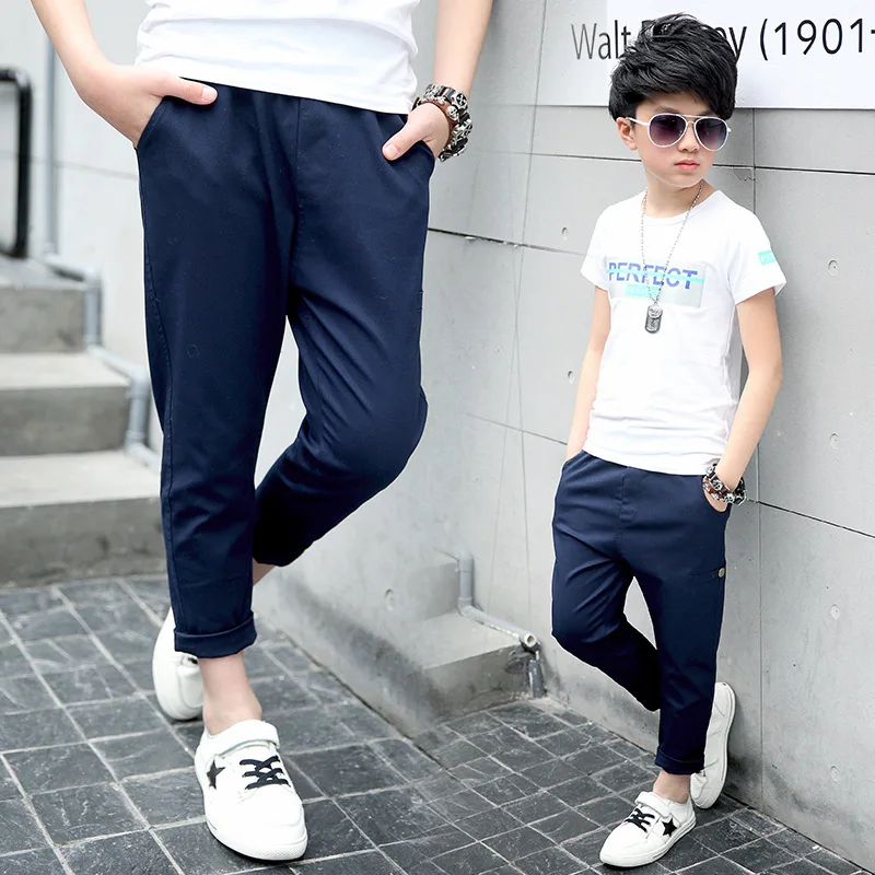 kids Boys Casual Cotton Pants, Large Children's Pants Trousers|children ...