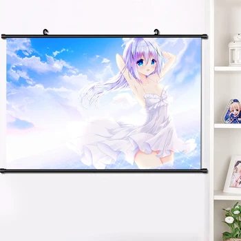 

Anime Gochuumon wa Usagi Desu ka Kafuu Chino Wall Scroll Mural Poster Wall Hang Poster Home Decor Collection Art Gifts 40*60cm