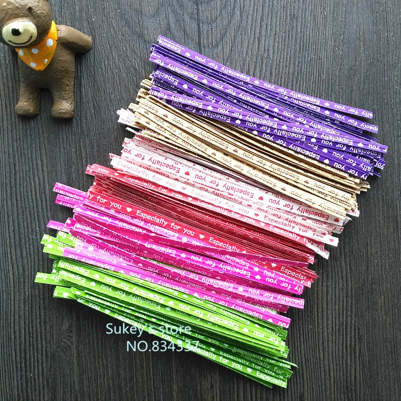 

1000pcs/lot sealing wire wire,Gift packaging line, baking supplies packaging Cheap wholesale