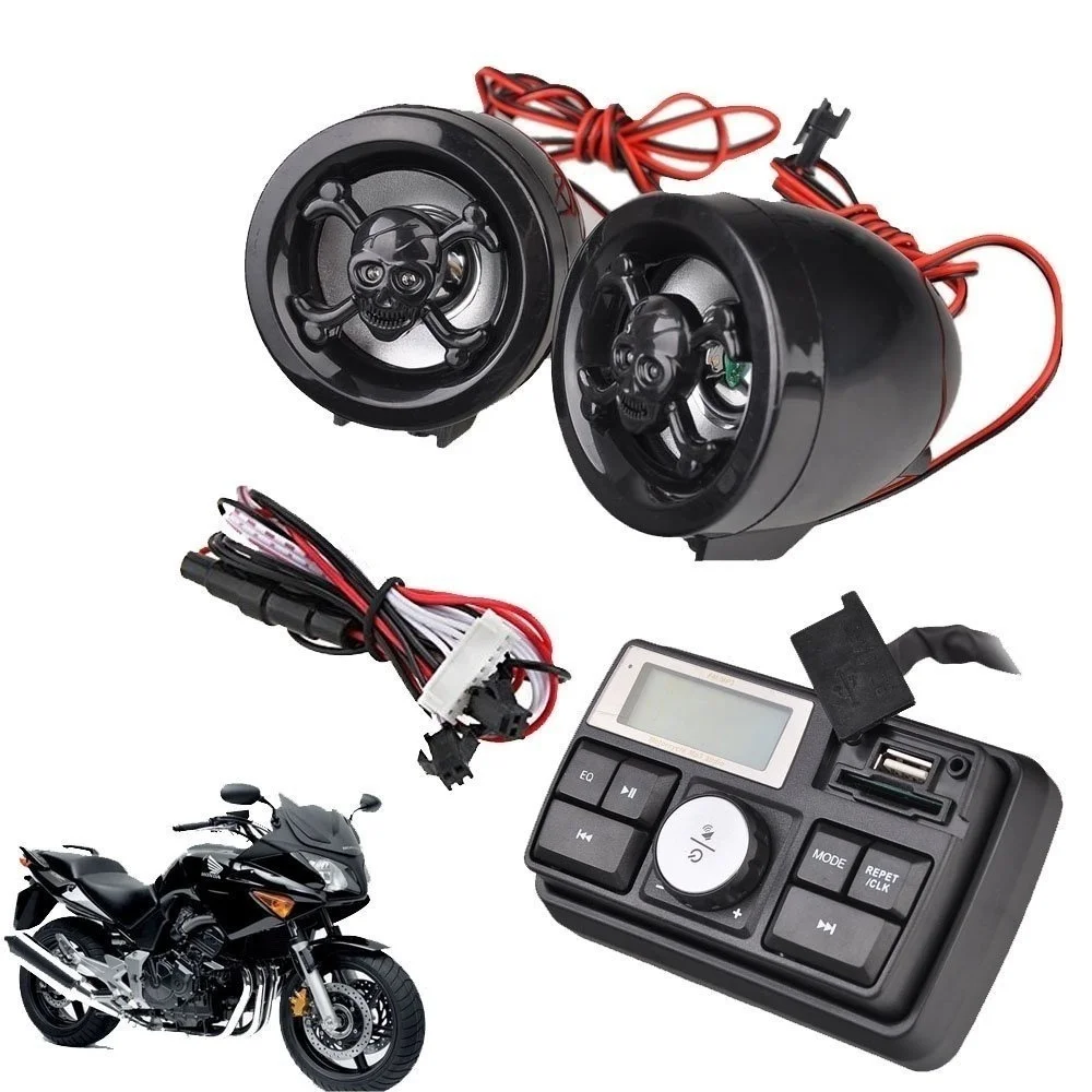 Мотоциклетная аудиосистема динамик s Руль аудио система FM радио мотоцикл FM аудио MP3 динамик аудио система аксессуары