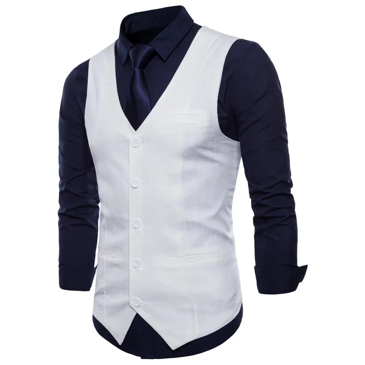 British Style Men Orange Vest Candy Colors Casual Slim V-neck Sleeveless Blazer Cute Waistcoat Plus Size 3xl 4xl Men Suit Vest