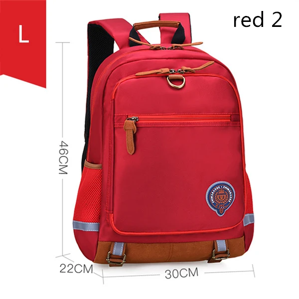 Школьные сумки с цветочным принтом для девочек 1-6 классов, Детские ортопедические школьные рюкзаки, mochila infantil - Цвет: L red 2