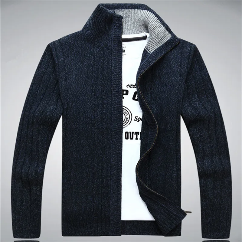 Nianjeep كنزة الصوف القطن سترة الرجال سترة الشتاء الخريف سترة الرجال sweatercoats 203